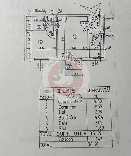 Piata Progresul | 2 camere | 37mp | Semidecomandat | B12330